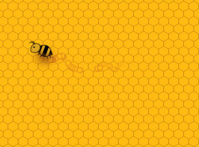 蜂巢里的小蜜蜂光標特效