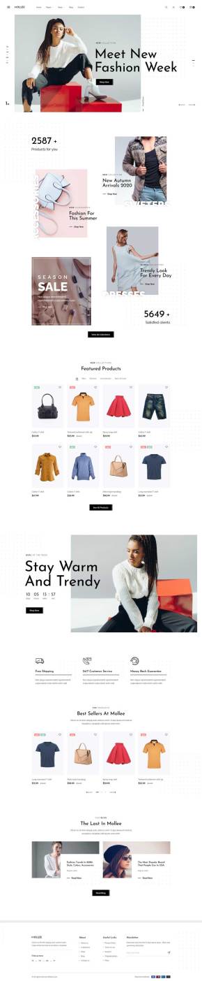 时尚服装商店HTML模板